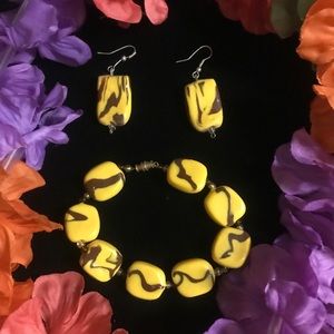 Handmade Earrings & Bracelet Necklace